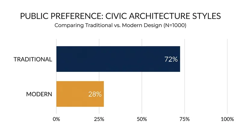 A 2020 survey found a strong public preference for traditional civic architecture.