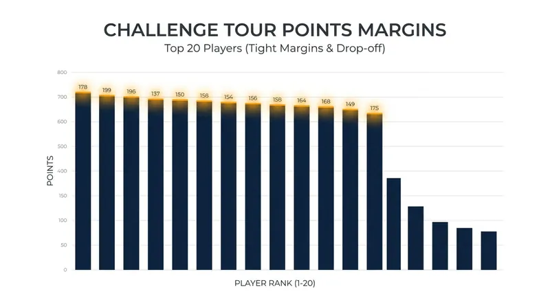 The margins on the Road to Mallorca remain razor-thin, with every point crucial for securing a DP World Tour card.