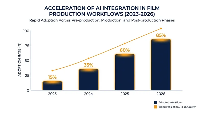 Generative AI tools are increasingly being integrated into mainstream film production workflows.