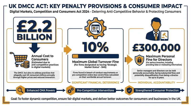 The DMCC Act grants regulators unprecedented direct enforcement powers to penalize deceptive pricing.
