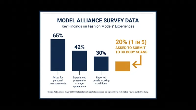 Prior to the law's passage, one in five models reported being asked to submit to 3D body scans.