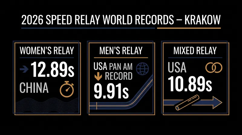 World and continental records tumbled during the debut of the Speed Relay formats in Poland.