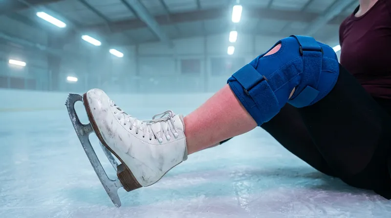 Conti admitted she did not feel safe taking the ice without her medical brace during the Winter Games.