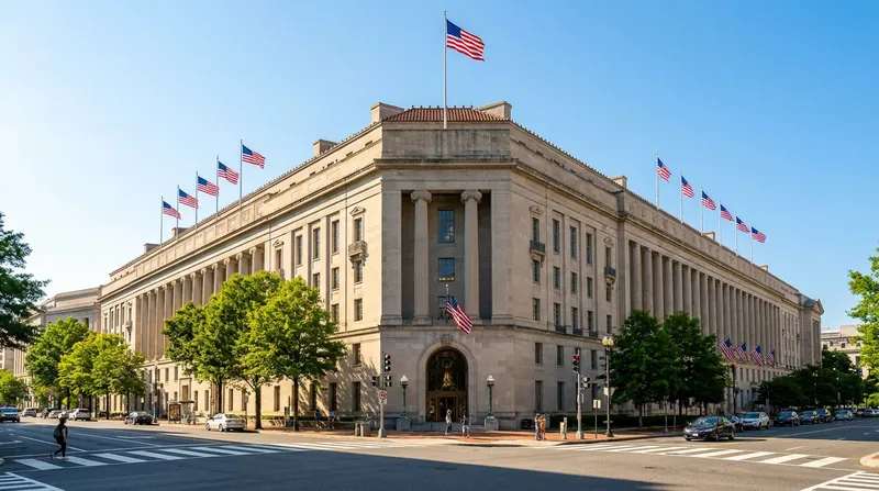 The Justice Department has categorically denied allegations of political interference in its antitrust division.