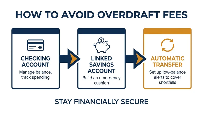 Linking a savings account is one of the most effective ways to bypass standard overdraft fees.