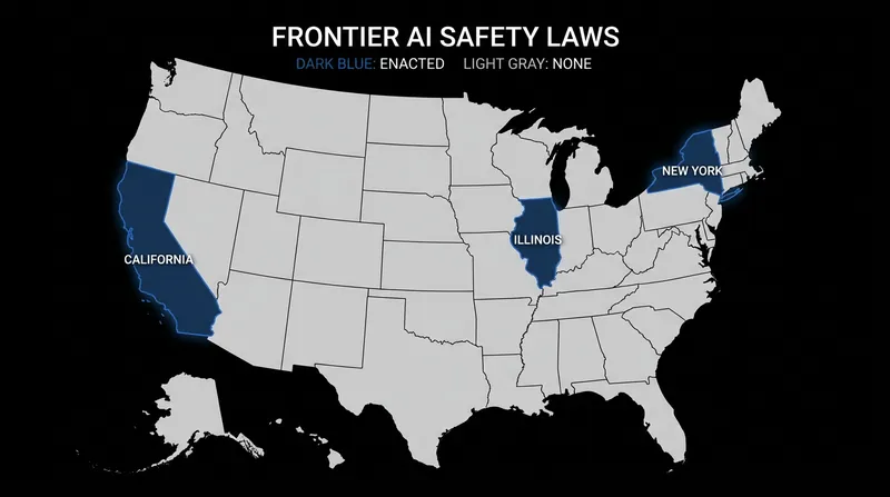 Illinois joins California and New York in regulating frontier AI, but is the first to require independent audits.