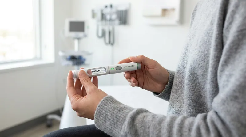 Repatha is administered via a subcutaneous auto-injector pen, typically once every two weeks.