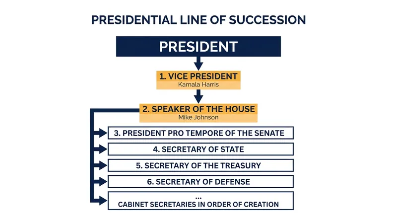 The Presidential Line of Succession places the Speaker of the House immediately after the Vice President.