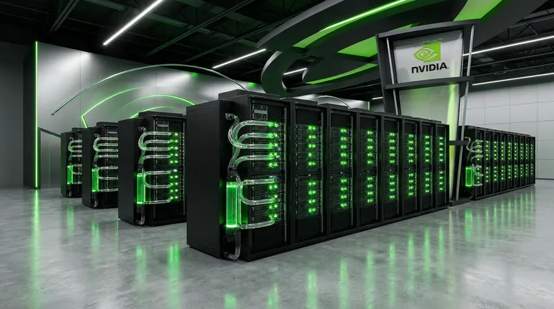 Purpose-built AI factories utilize high-density racks and liquid cooling to manage the extreme heat generated by advanced GPUs.