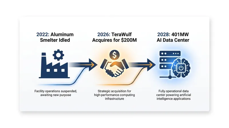 How a dormant industrial site is being repurposed for the artificial intelligence boom.