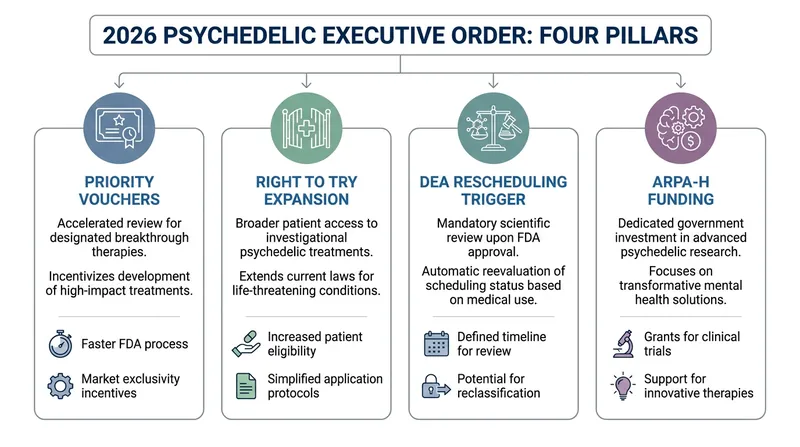 The executive order targets multiple bottlenecks in the drug development and approval pipeline.