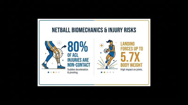 The biomechanical toll of netball's footwork rule places immense stress on the lower limbs.