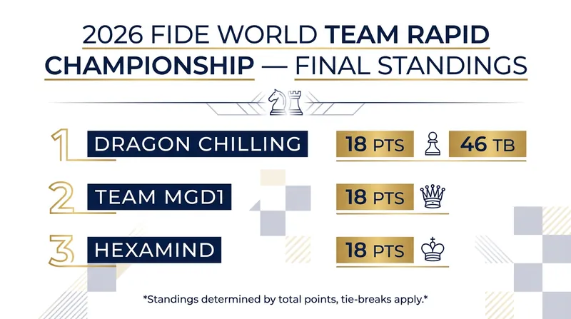 The Rapid Championship was decided by the narrowest of margins, with the top three teams tied on match points.