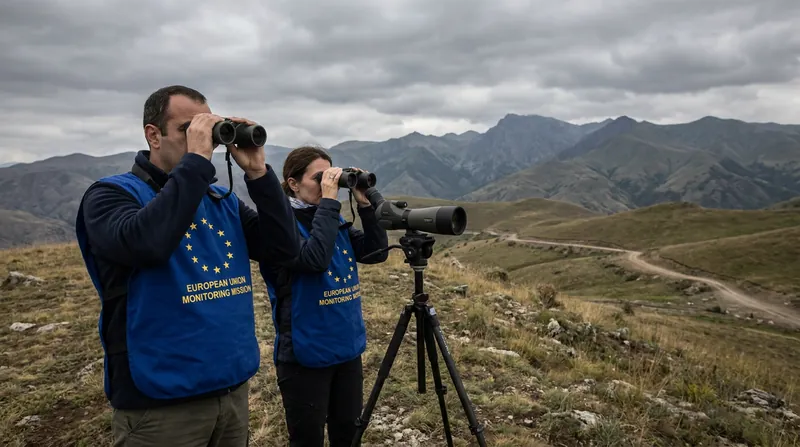 The European Union Mission in Armenia (EUMA) conducts patrols along the volatile border with Azerbaijan.