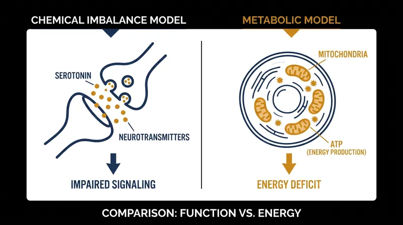 The metabolic psychiatry framework shifts the focus from the spaces between neurons to the energy factories inside them.