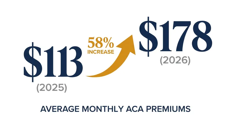 Average monthly premium payments have jumped 58 percent following the expiration of federal enhancements.