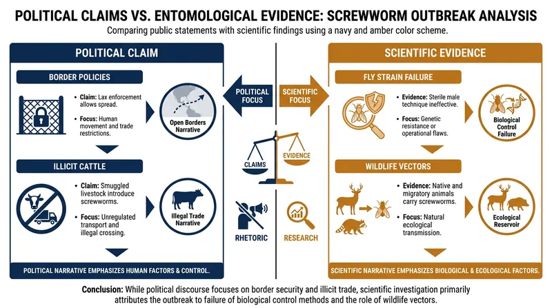 Evaluating the claims surrounding the screwworm's return to the United States.