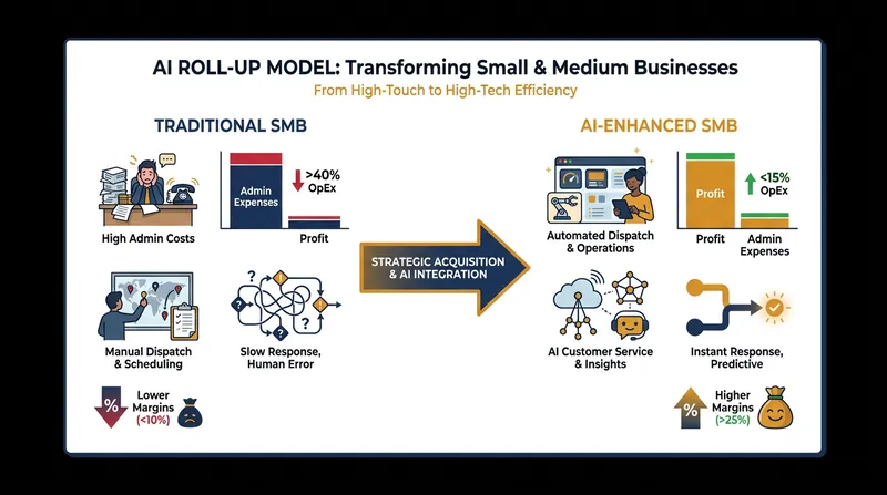 How tech-enabled private equity firms plan to extract value from traditional service businesses.