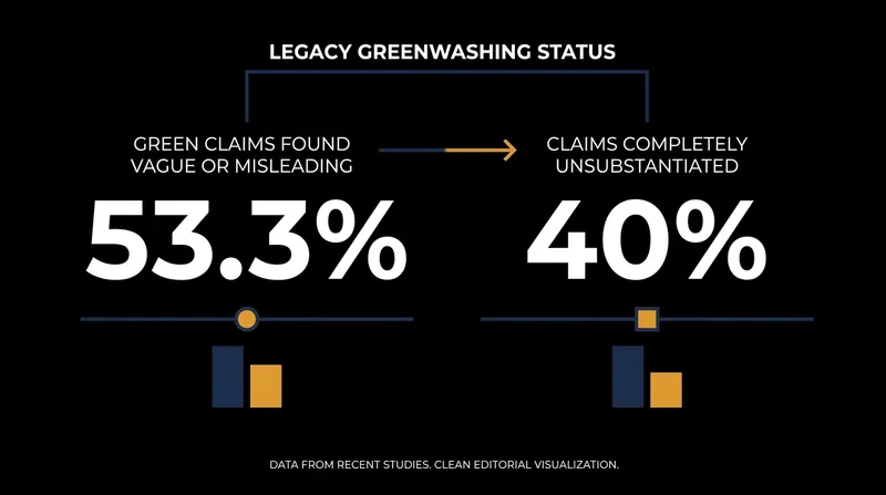 European Commission data revealed the extent of deceptive marketing that prompted the 2026 greenwashing ban.