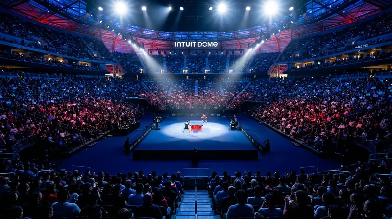 The Maverick Arena at the Ontario Convention Center provided an electric atmosphere for the match.