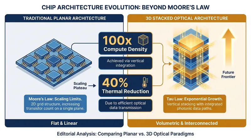 How the Tau Law architecture bypasses the physical limits of traditional silicon scaling.