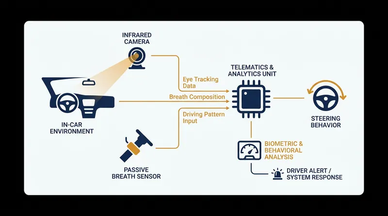 Proposed systems use a combination of behavioral and physiological sensors to detect impairment.