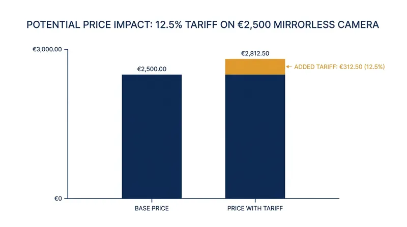 A 12.5% reclassification would add hundreds of euros to the retail price of high-end hybrid cameras.