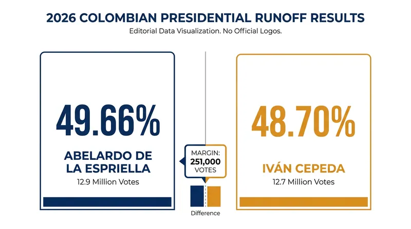 Official results from the National Registry show a razor-thin margin of victory.