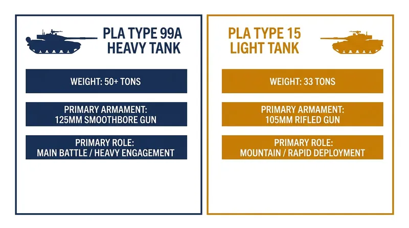 The shift from light to heavy armor marks a significant change in the PLA's coastal combat capabilities.