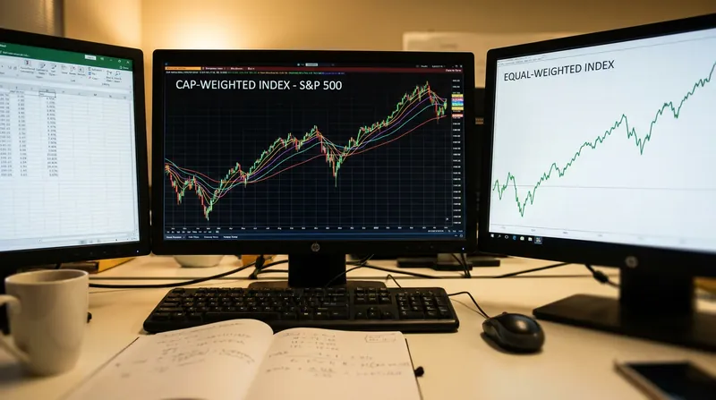 Equal-weight indices often reveal a healthier market than cap-weighted indices during a sector rotation.