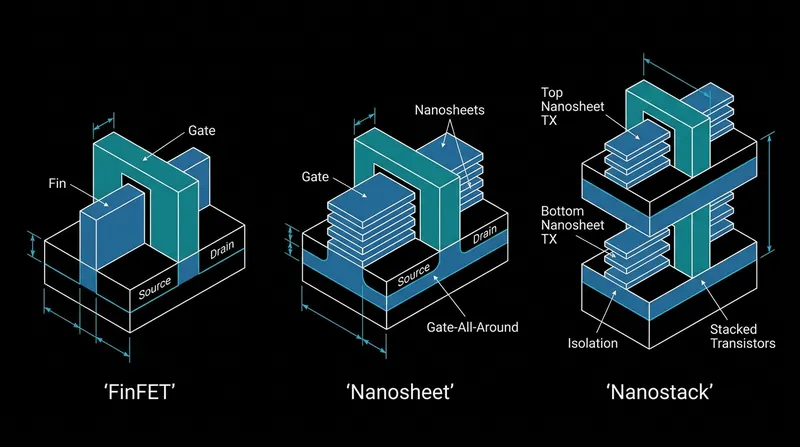 By moving into the Z-axis, the nanostack design bypasses the physical limits of traditional 2D scaling.