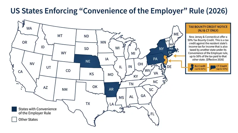 Seven states currently enforce variations of the convenience rule, sparking retaliatory legislation from neighboring jurisdictions.