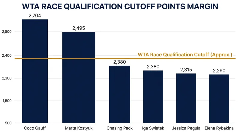 The race for the final qualification spots remains tight heading into the North American hard-court swing.