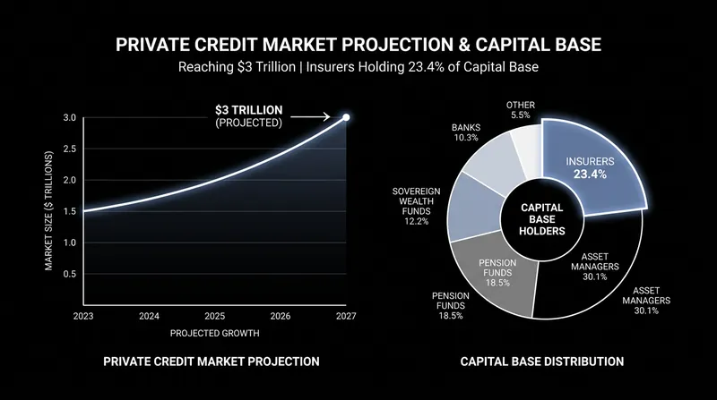 Insurers now account for nearly a quarter of all private credit capital.