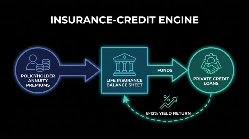 How long-duration insurance capital acts as the engine for private credit.