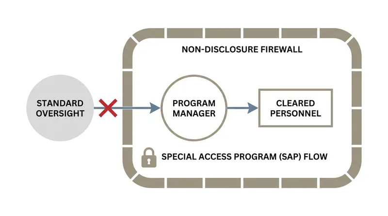 Special Access Programs restrict information to a tiny circle of 'read in' personnel, bypassing standard agency oversight.