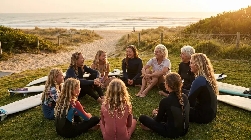 Off the water, Zoric has been active in fostering community, hosting events like 'Lei's Lu'au' to inspire young female surfers.