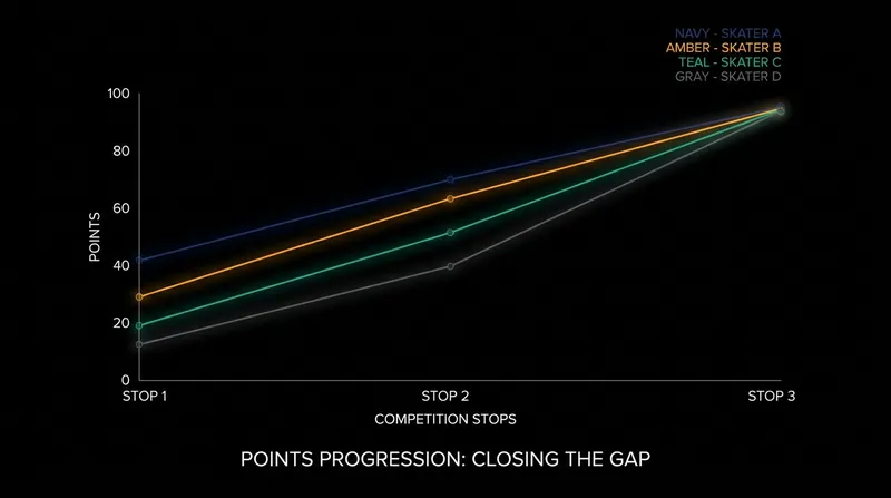Carew and Schaar have steadily closed the gap on Palmer over the last three WST events.