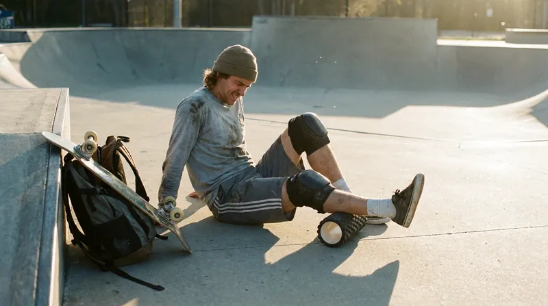 Modern skateboarding recovery heavily emphasizes physical therapy, foam rolling, and structured mobility work.