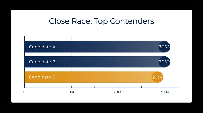 A visual breakdown of the point differential between the three Italian skaters.