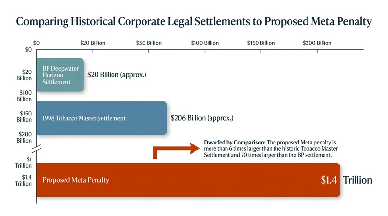 If awarded in full, the penalty would dwarf the largest corporate settlements in U.S. history.