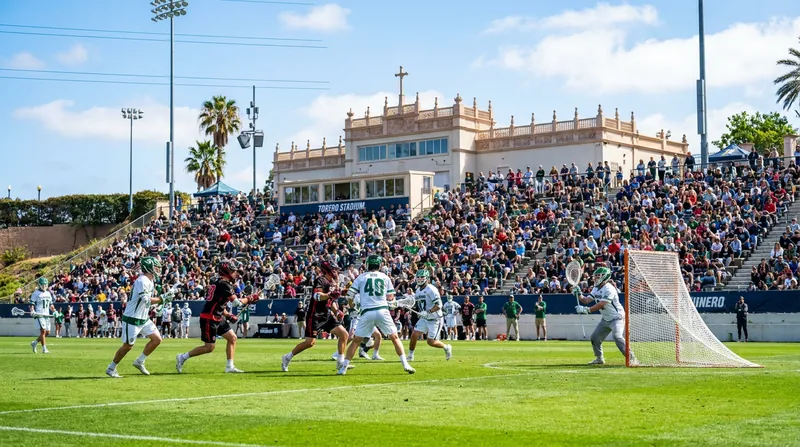 Torero Stadium in San Diego hosted the Redwoods' doubleheader, where Hartzell made his unexpected return.