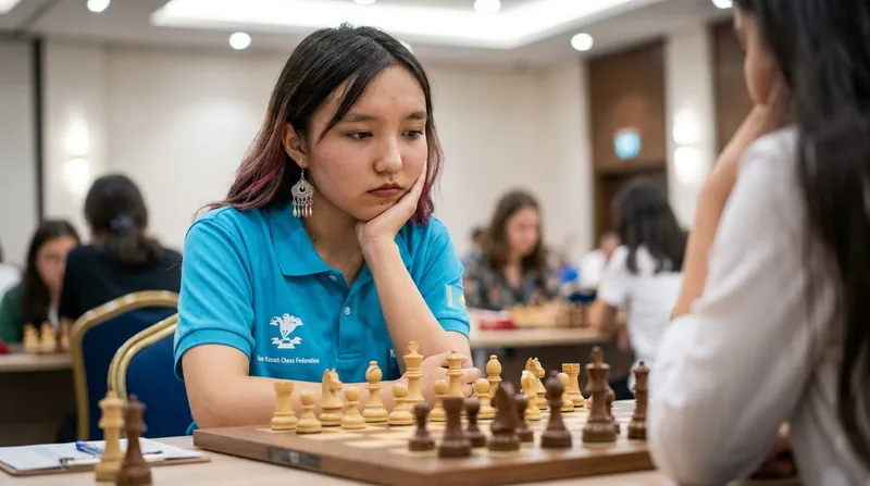 Nineteen-year-old IM Alua Nurman has held her own against the 2600-rated international field.
