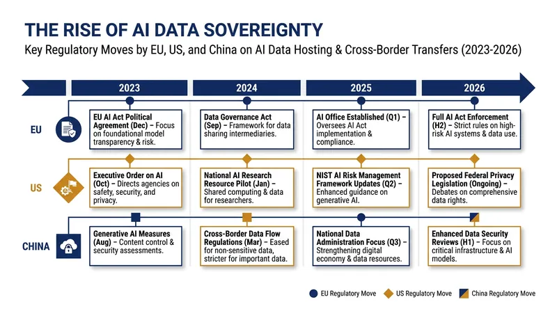 Global regulators are increasingly demanding that AI data processing remain within their own borders.