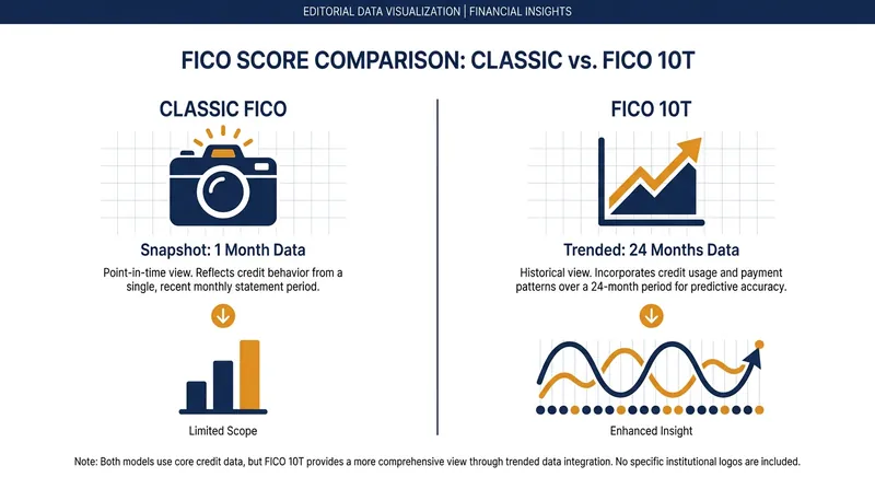 FICO 10T shifts underwriting from a single-month snapshot to a 24-month trended analysis.