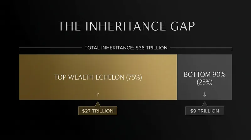 Nearly three-quarters of the transferred wealth will flow to households already in the top financial echelon.
