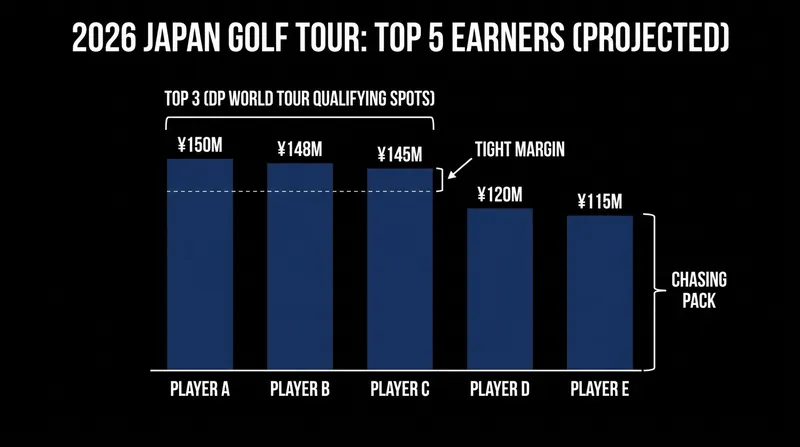 The financial gap between the coveted top three spots and the rest of the field.