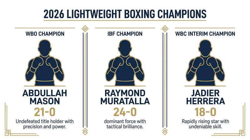 The undefeated champions currently leading the 135-pound title race.