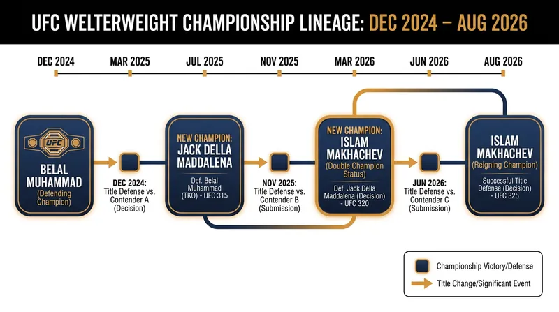 The welterweight title picture has shifted dramatically during Rakhmonov's absence.