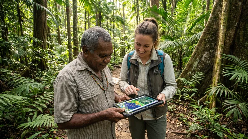 Programs like the UN's AIM4Forest blend high-resolution satellite data with traditional ecological knowledge to monitor restoration.